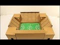 Cómo hacer un estadio de fútbol de cartón (cardboard soccer stadium) paso a paso