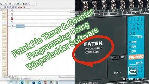 Fatek Plc Timer & Counter Programming Using Winproladder Software