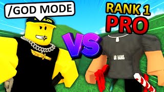 ADMIN COMMANDS vs RANK #1 in MM2!