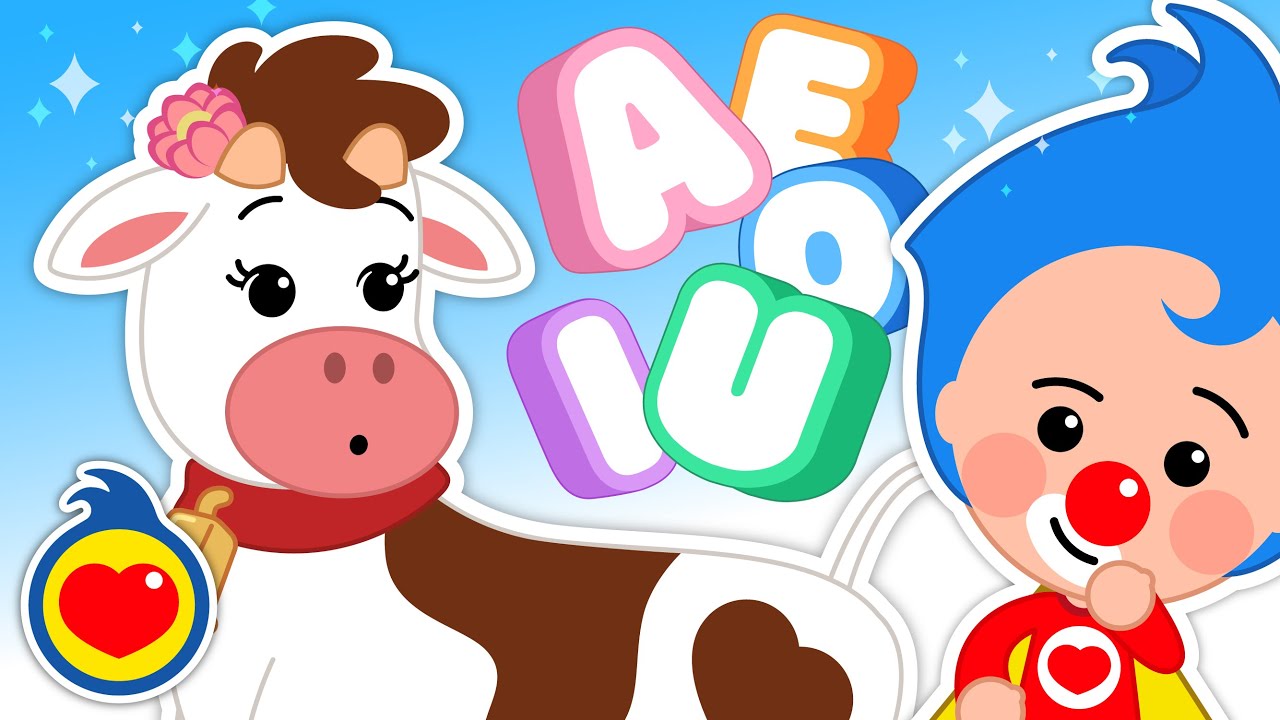 LA VACA LOLA ¡Cantamos con Las Vocales! AEIOU ♫ Canciones Infantiles ♫ Plim Plim