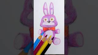 Cómo dibujar conejito de peluche violeta usando cmyk #dibujo #dibujospasoapaso #fancylooks #cmyk