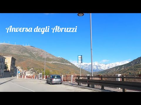 Anversa degli Abruzzi giro in macchina per il paese