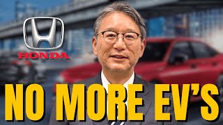 HUGE News! Honda CEO Shocks All EV Car Makers