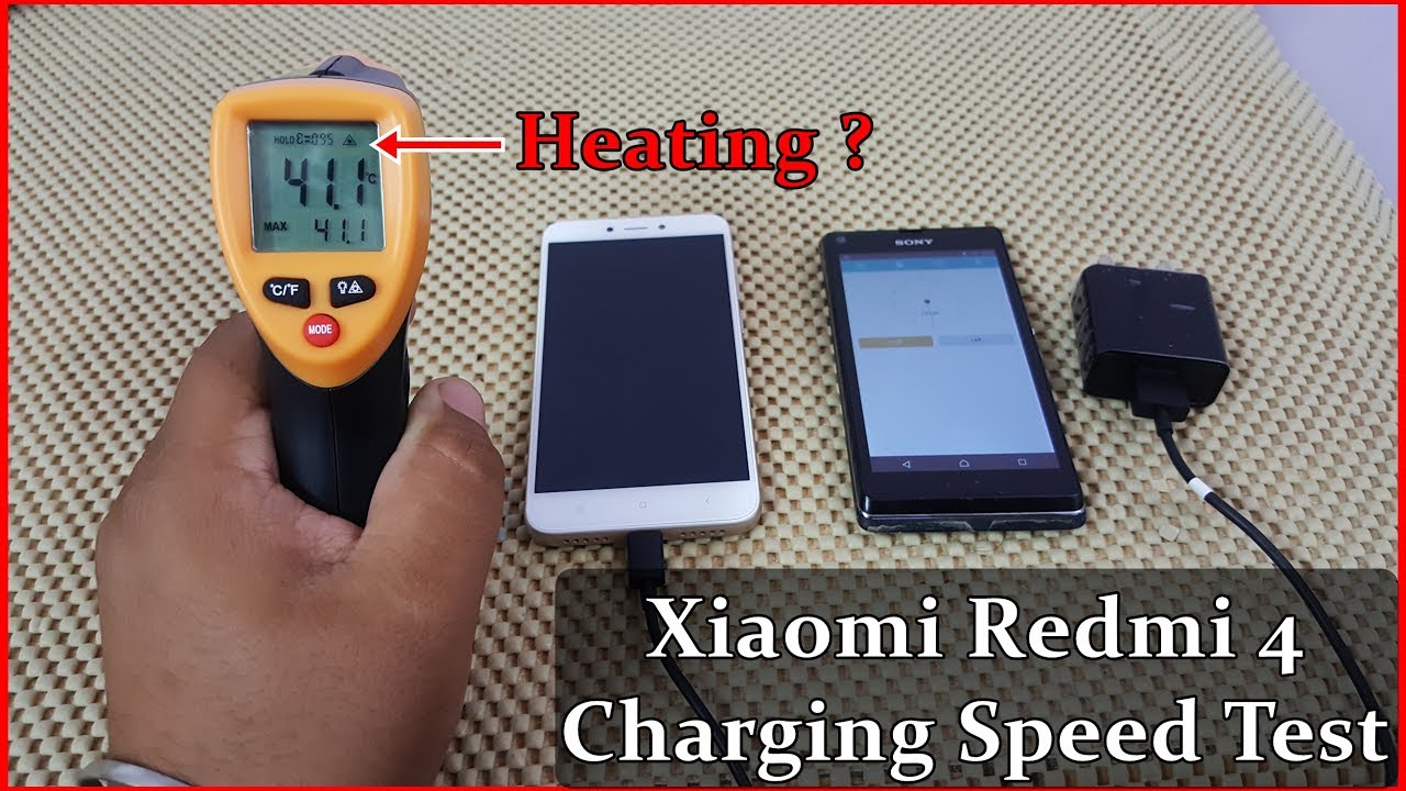 Xiaomi Redmi 4 Charging Speed Test with Temperature Check Heating