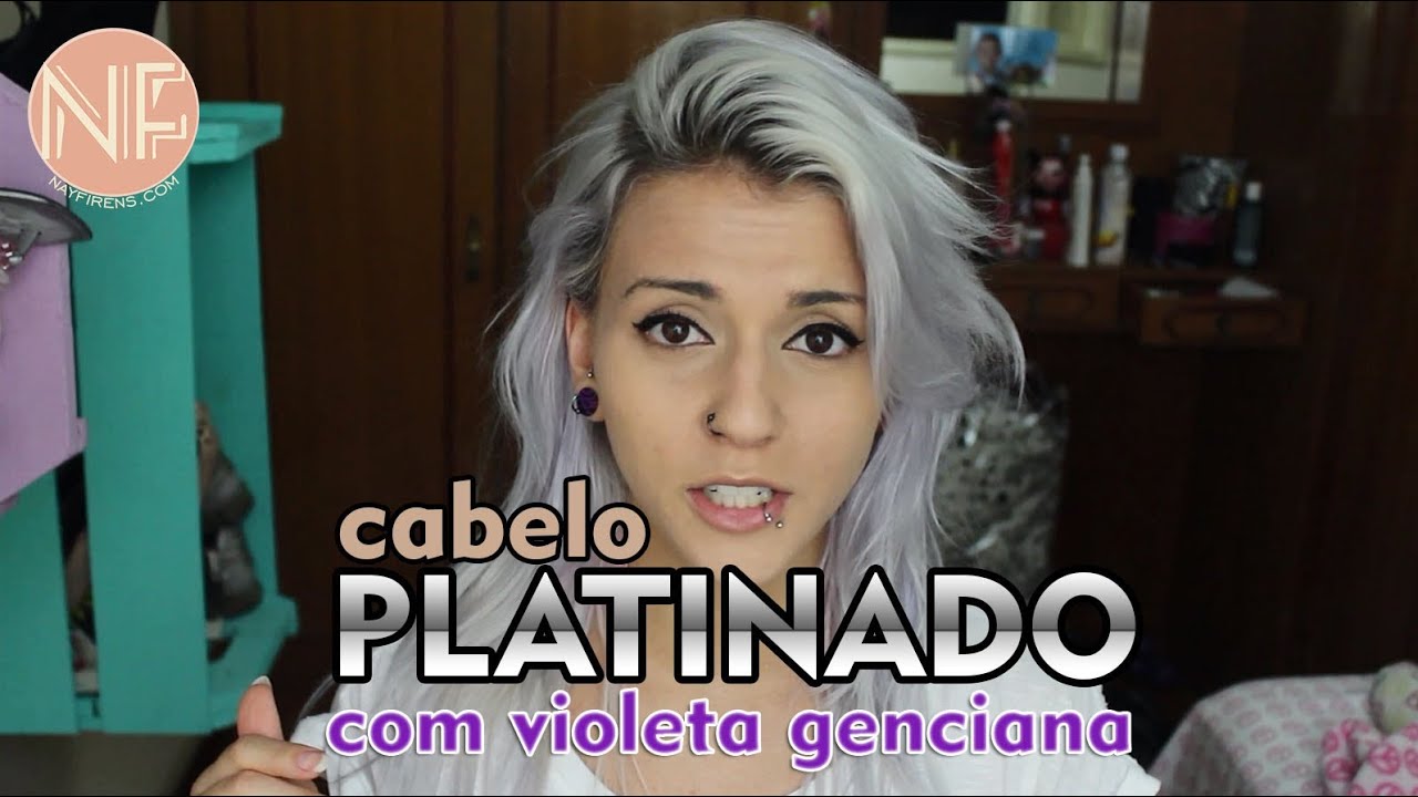 [Tutorial] Como platinar o cabelo em casa com Violeta Genciana - YouTube