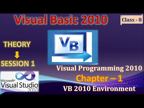 Session 1 I Visual Basic 2010 I Visual Programming 2010 I Ch-1 VB 2010 Environment I VB Tutorial