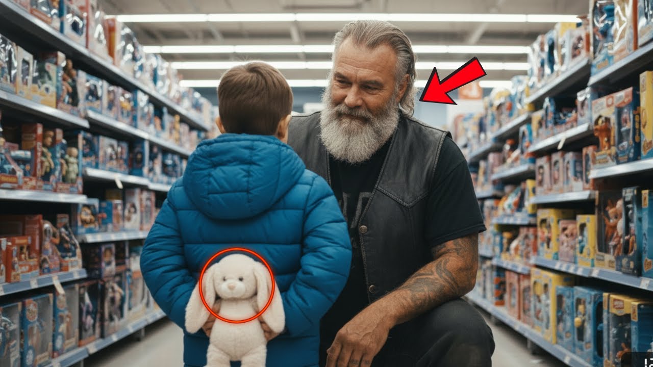 Biker Finds Alone Child at Walmart on Christmas Eve — His Reaction Will Melt Your Heart**