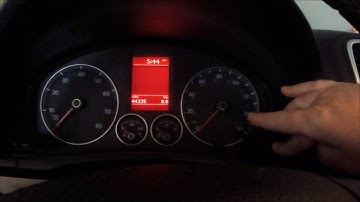 Reset/Clear Service Light on Volkswagen (