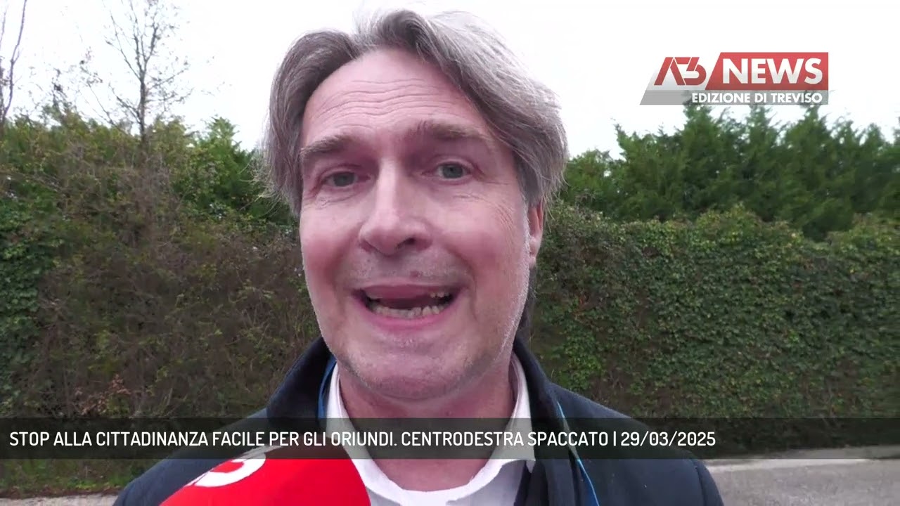 STOP ALLA CITTADINANZA FACILE PER GLI ORIUNDI. CENTRODESTRA SPACCATO | 29/03/2025