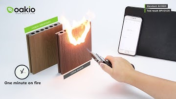 Class B Fire Resistance Test: Oakio Matshield Decking vs. Regular Composite Decking