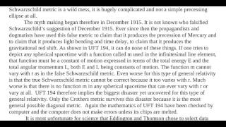 Essay 47   The Mythologies of General Relativity