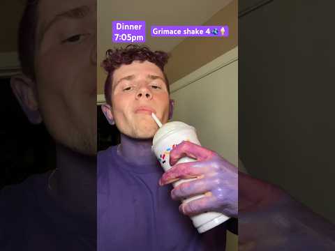 Drinking Mcdonalds Grimace Shake For The Whole Day