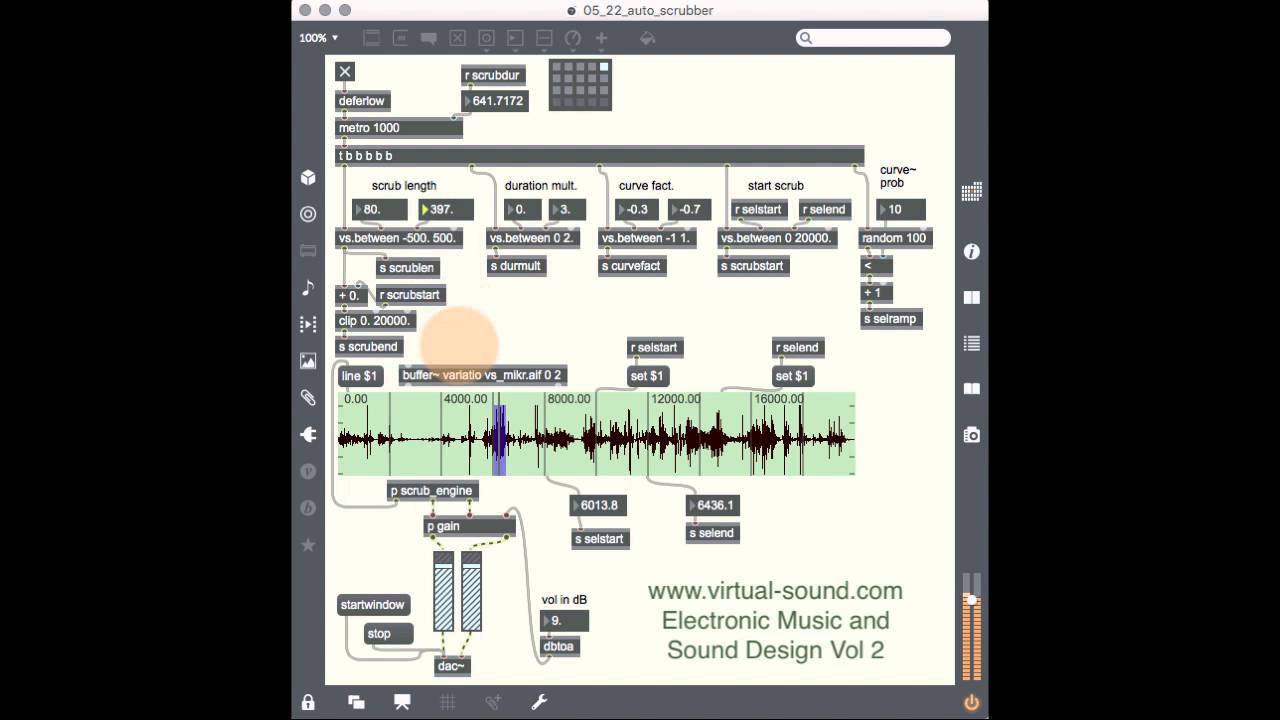 Auto Scrubber Experiments - Max MSP