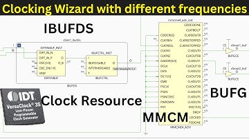 Using Vivado Clocking Wizard to generate different clock frequencies, MMCM & clock buffer explained
