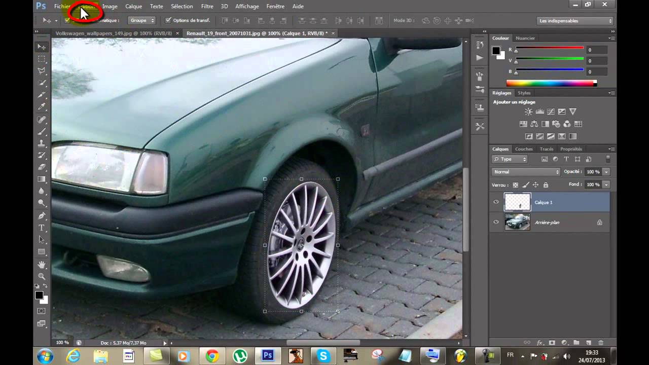 tuto pour modifier les roues d'une voiture dans cs6 YouTube