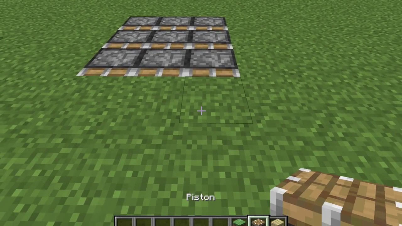 Comment faire un tapis avec des pistons sur Minecraft ! Astuce déco