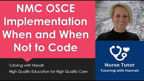 NMC OSCE Coding and Omitting Medications