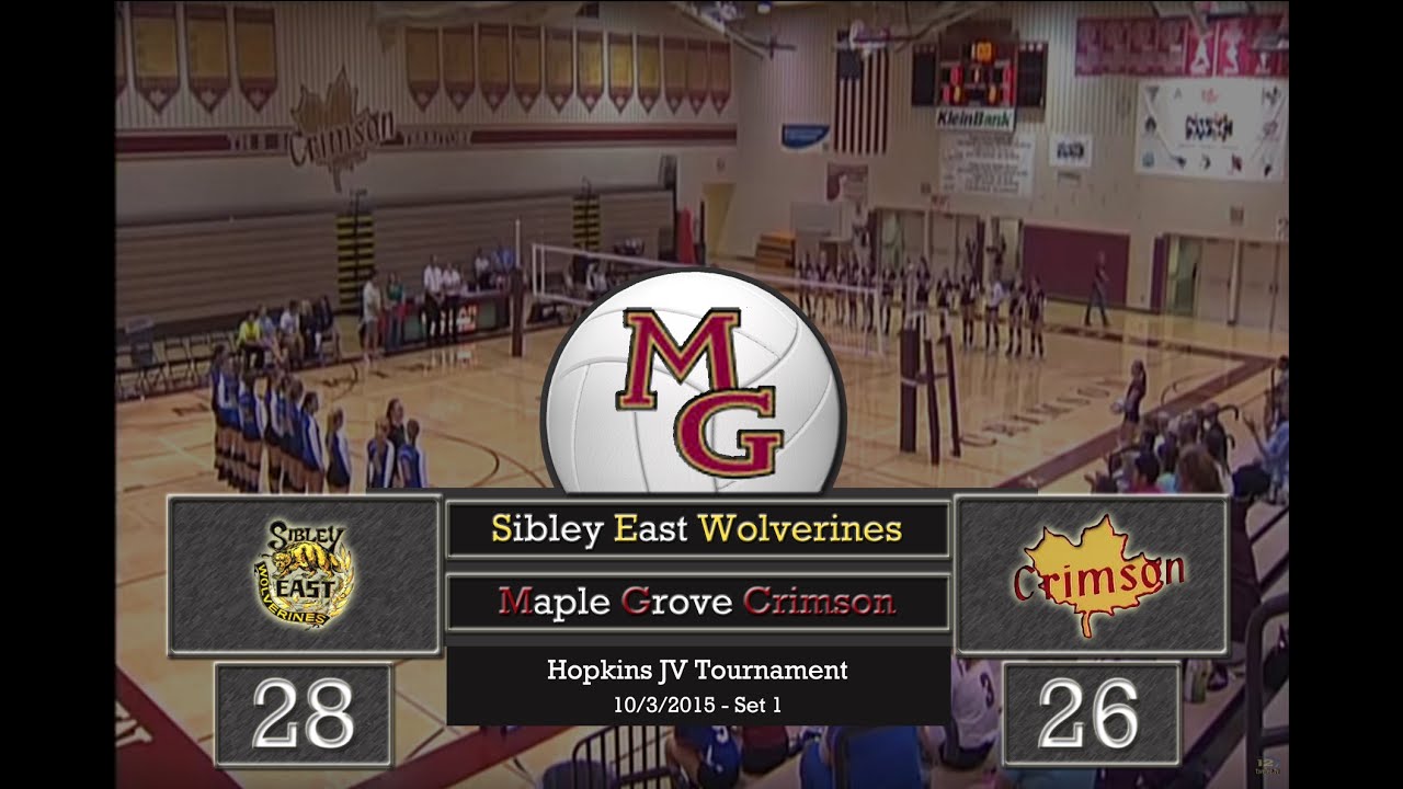 2015 Maple Grove High School JV Volleyball vs Sibley East Set 1 10/03
