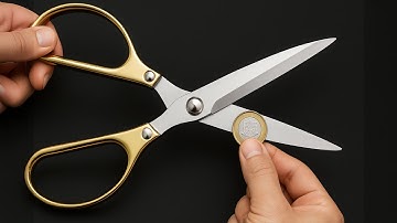 Scissors SHARP as a RAZOR with Just One Coin. No Tools, No Hassle!