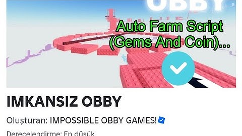 Roblox IMPOSSIBLE OBBY Auto Farm Script