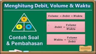Cara Mudah Menghitung Debit, Volume dan Waktu