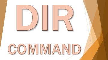 DIR Command, DOS | Computer Matric 9th Chapter 7 | Urdu | Enhance Skills