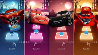 CARS⚡️Evil McQueen VS Lightning Mcqueen Eater Spider Cars VS Lightning McQueen - TILES HOP EDM RUSH