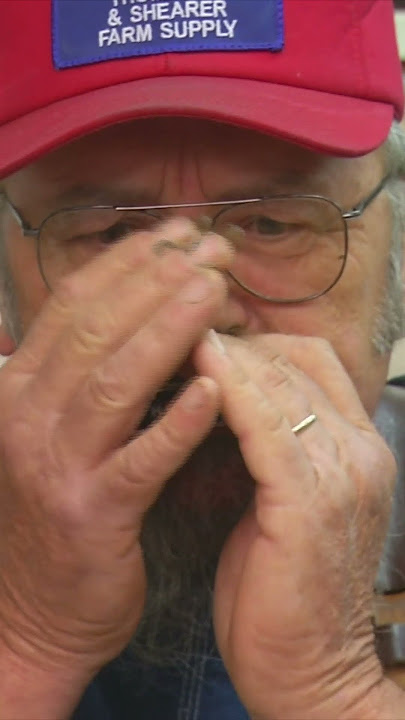 Old Man rips on Harmonica