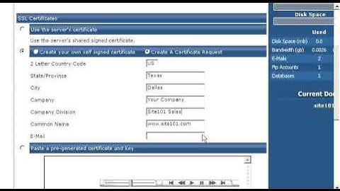 Installing an SSL certificate in Direct Admin