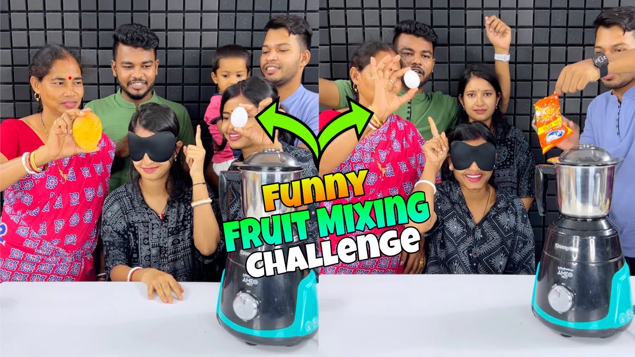 Funny Left Right Mixing Challenge With Family