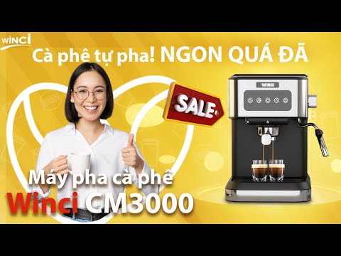 Video WC-CM3000 - Máy pha cafe Espresso Italia hàng đầu - youtube