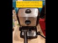 How to Repair a Leaking DeLonghi EC-155 Espresso Machine