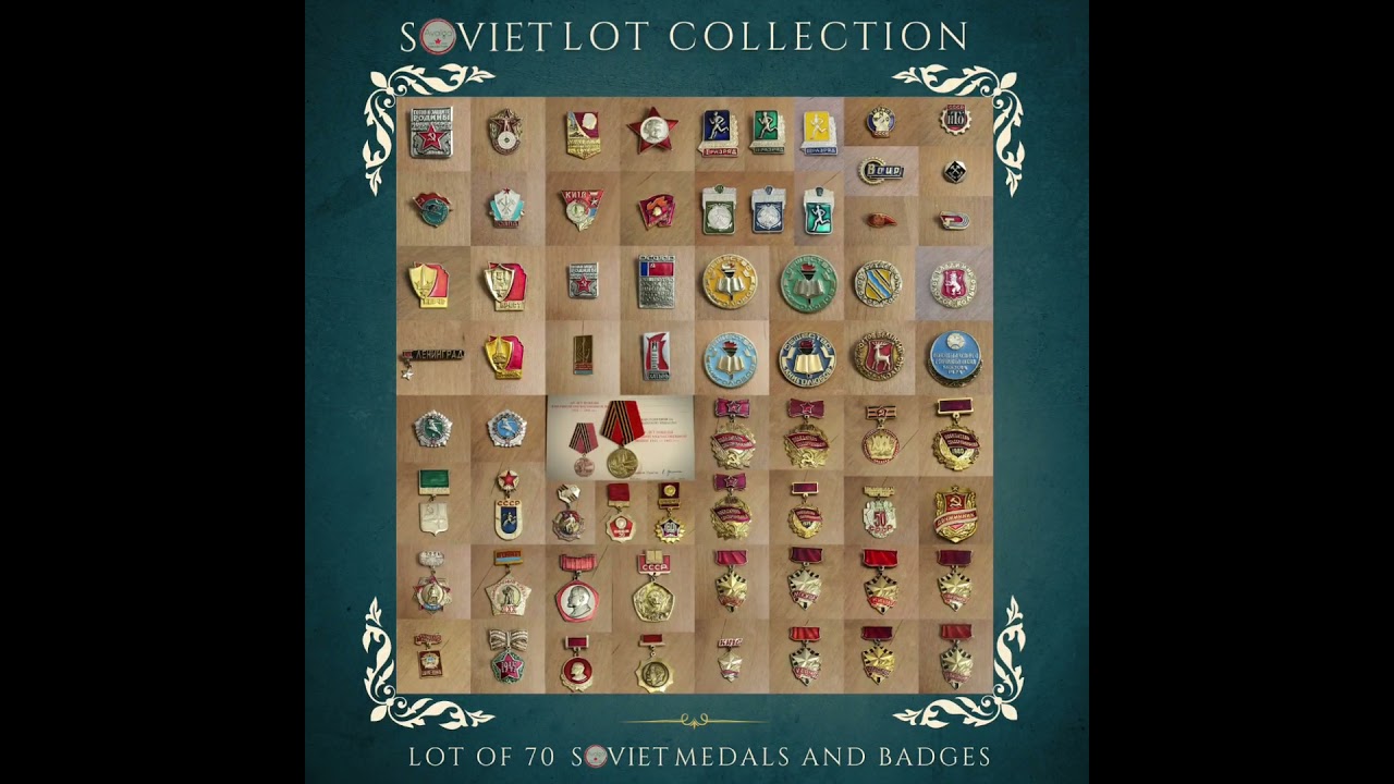 Avalga Soviet medals and pin badges collections 2021