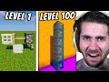 Minecraft Cursed Builds From Level 1 to Level 100