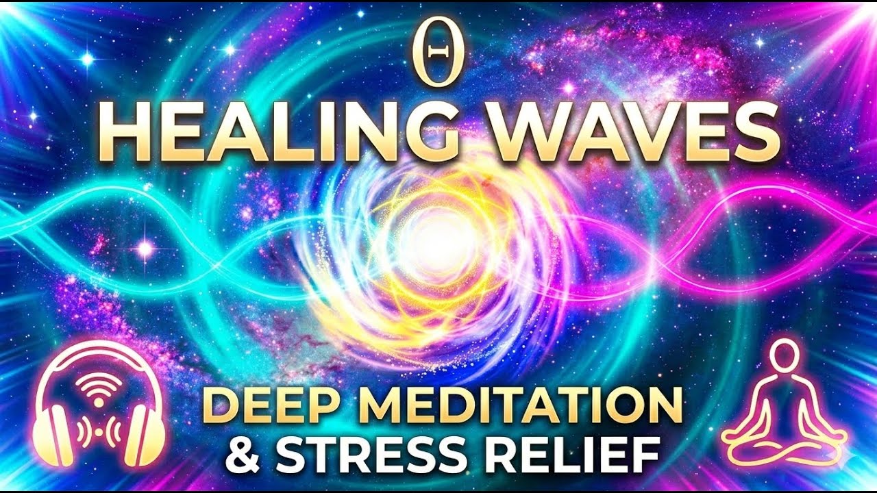 HEALING WAVES: 432Hz + Theta Binaural Beats for Deep Meditation & Stress Relief