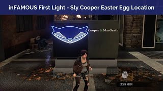 inFAMOUS First Light - Sly Cooper Easter Egg Location