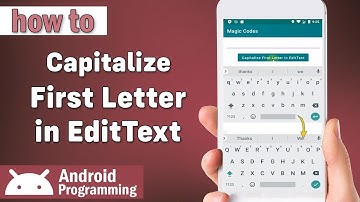 how to capitalize first letter in edittext in android