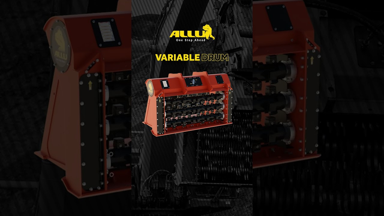 One Screening Bucket for Every Job | ALLU Variable Drum