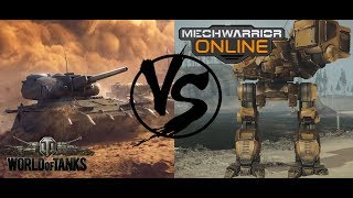 WOT VS MWO - ОБЗОР Mechwarrior online solaris 7