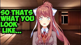 I reveal my identity to Monika...