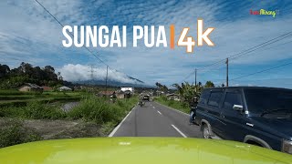 SUNGAI PUA 4K - Driving , AGAM, SUMATRA BARAT, motovlog , jalan pintas payakumbuh - padang 2021
