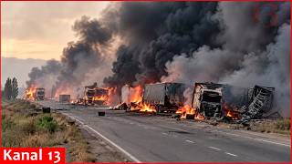 Russian logistics crushed in occupied territories - Ukrainian strikes trigger explosions and fires
