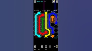 How To Solve Flow Free Hexes 7x7 Mania Level 31 Board Walk Through Solution Walkthrough