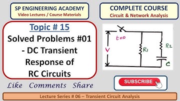 15 Solved Problems #01   DC Transient Response of RC Circuits