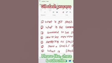 how to stash changes in git | git stash process #shorts #git #interview
