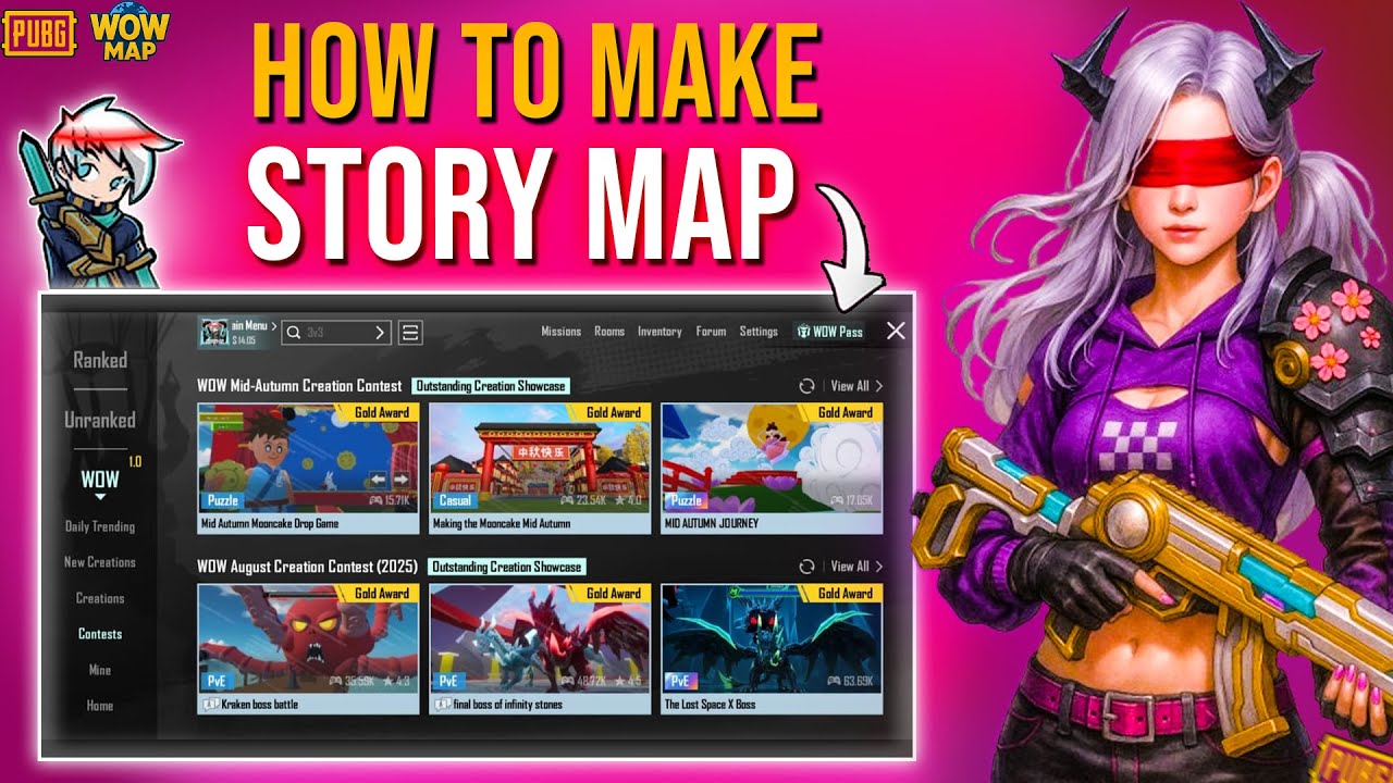 Part 1 | How To Make Story Map In Wow Map | LEGEND OP PUBG - YouTube