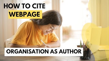 How To Cite and Reference a Webpage - Harvard style