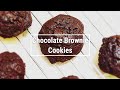 手工餅乾｜巧克力布朗尼餅乾 超簡單作法｜Chocolate Brownie Cookies