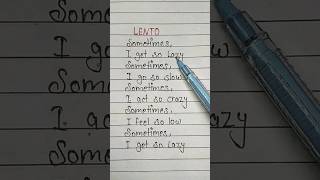 Lento💚~Rudy Mancuso Lyrics #shorts #lyrics #viral #lento #rudymancuso #luckybabemeghu Resimi