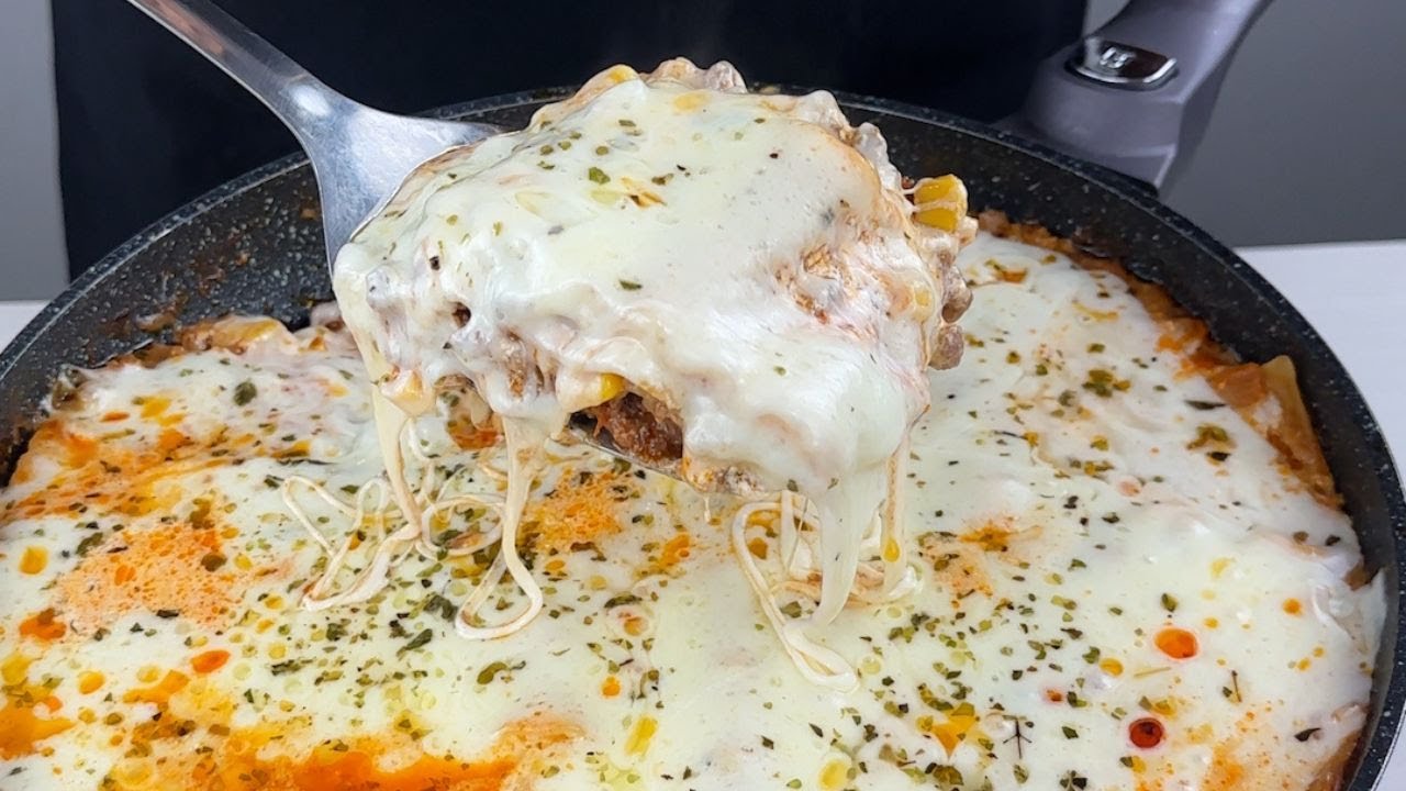 Não faço mais lasanha na forma depois que aprendi essa receita de LASANHA NA FRIGIDEIRA!